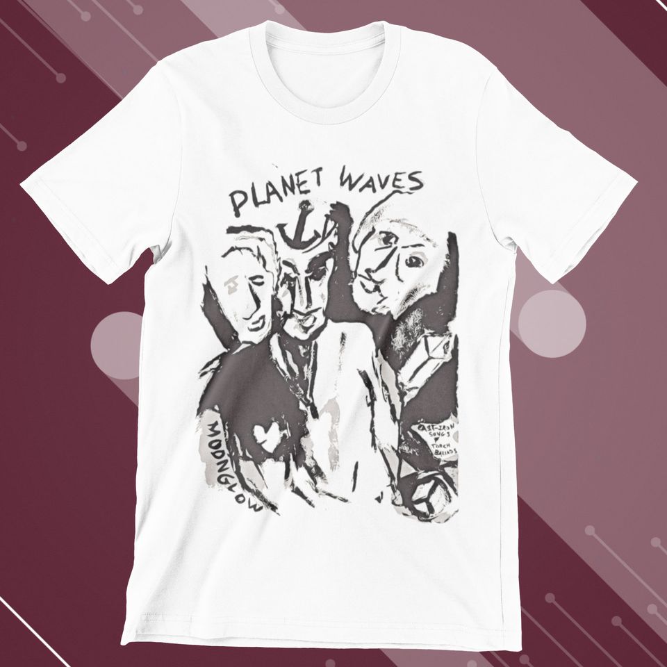 Bob Dylan Planet Waves Rock Folk Blues 70s Gift Funny Tee