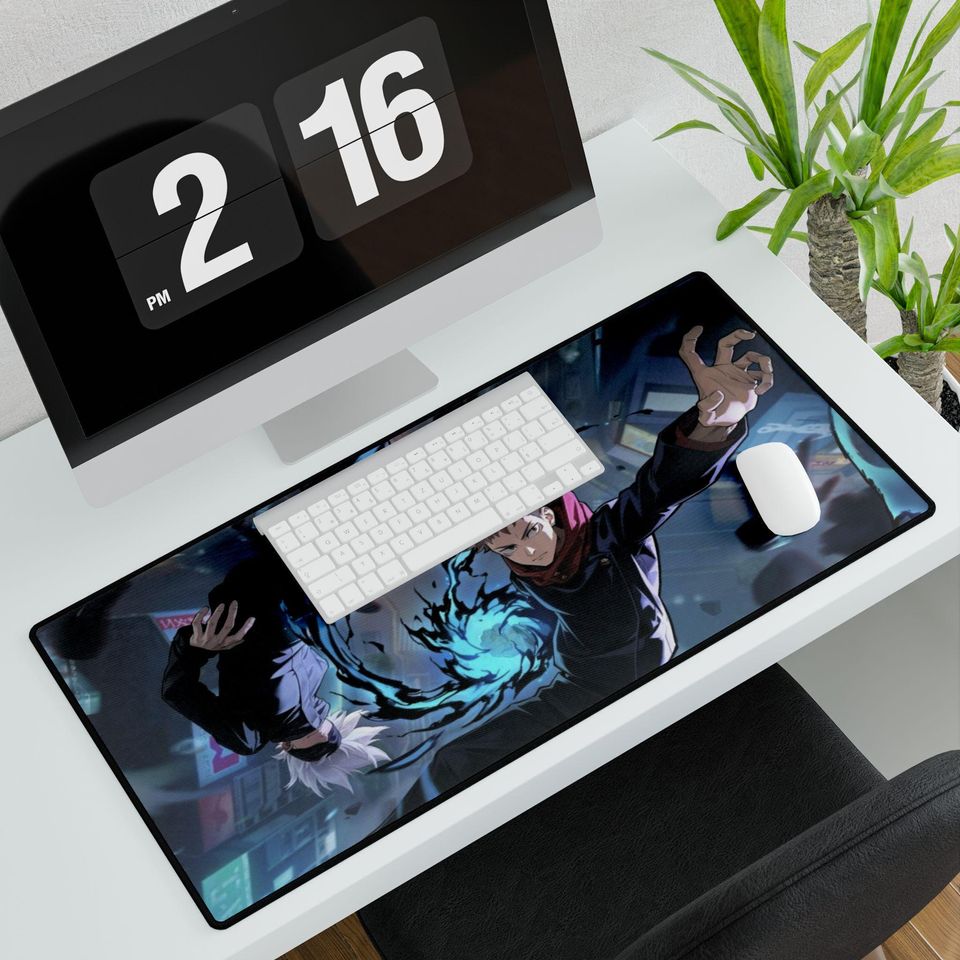 Jujutsu Satoru Desk Mat: Gojo & Yuji Anime Gaming Pad