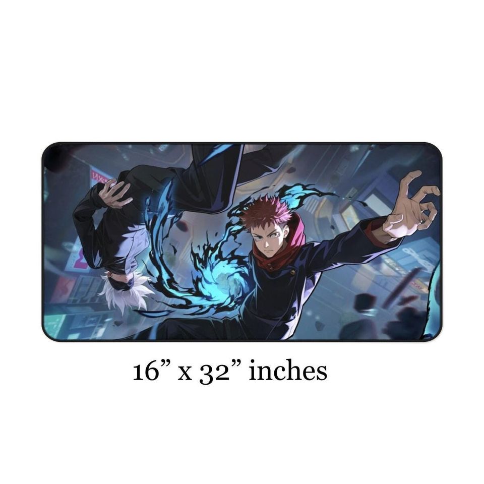 Jujutsu Satoru Desk Mat: Gojo & Yuji Anime Gaming Pad