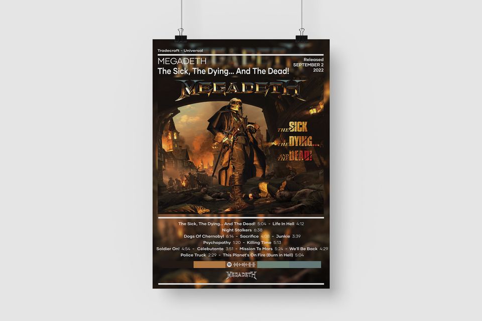 Megadeth Poster | The Sick, the Dying and the Dead! Poster