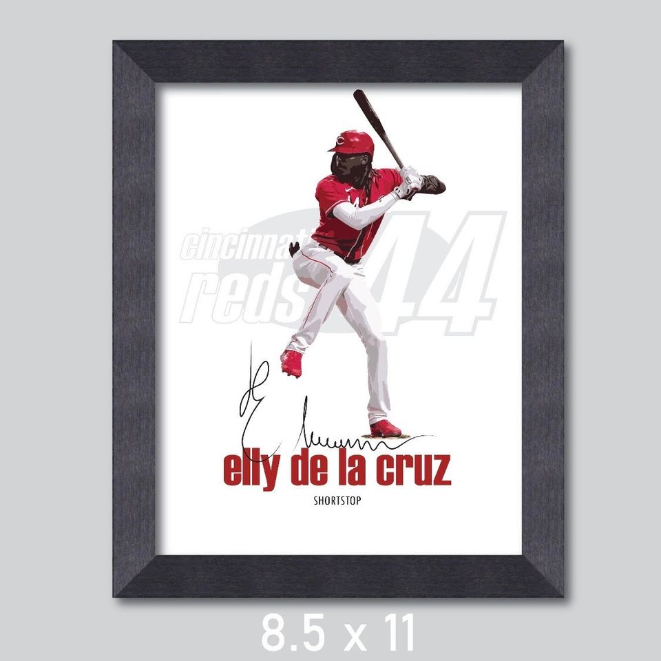 Elly De La Cruz Cincinnati Reds Baseball Poster/Wall Decor/Print