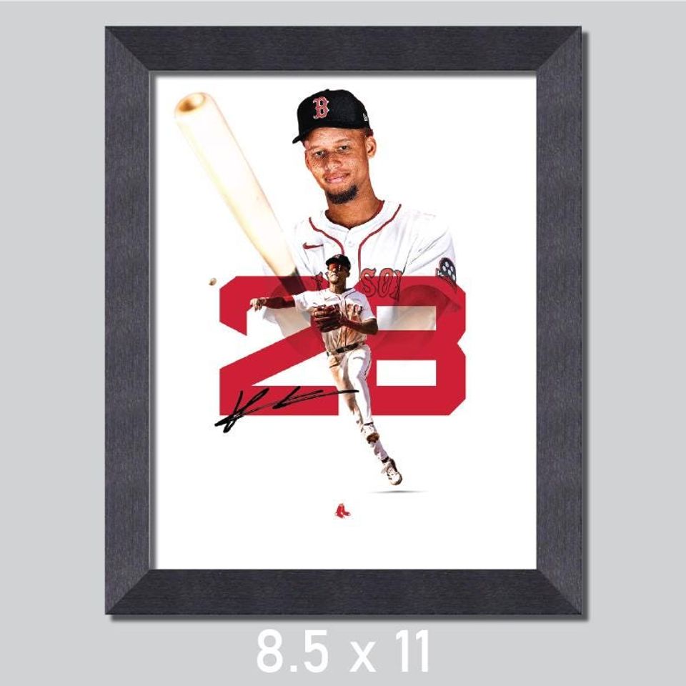 Kristian Campbell 28 Boston Red Sox Baseball Poster/Wall Decor/Print