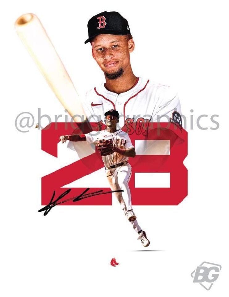 Kristian Campbell 28 Boston Red Sox Baseball Poster/Wall Decor/Print