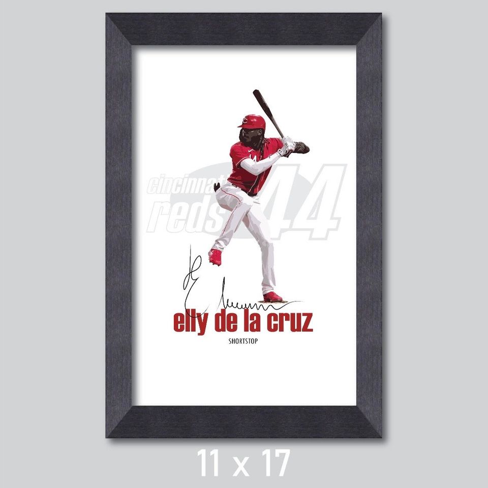 Elly De La Cruz Cincinnati Reds Baseball Poster/Wall Decor/Print