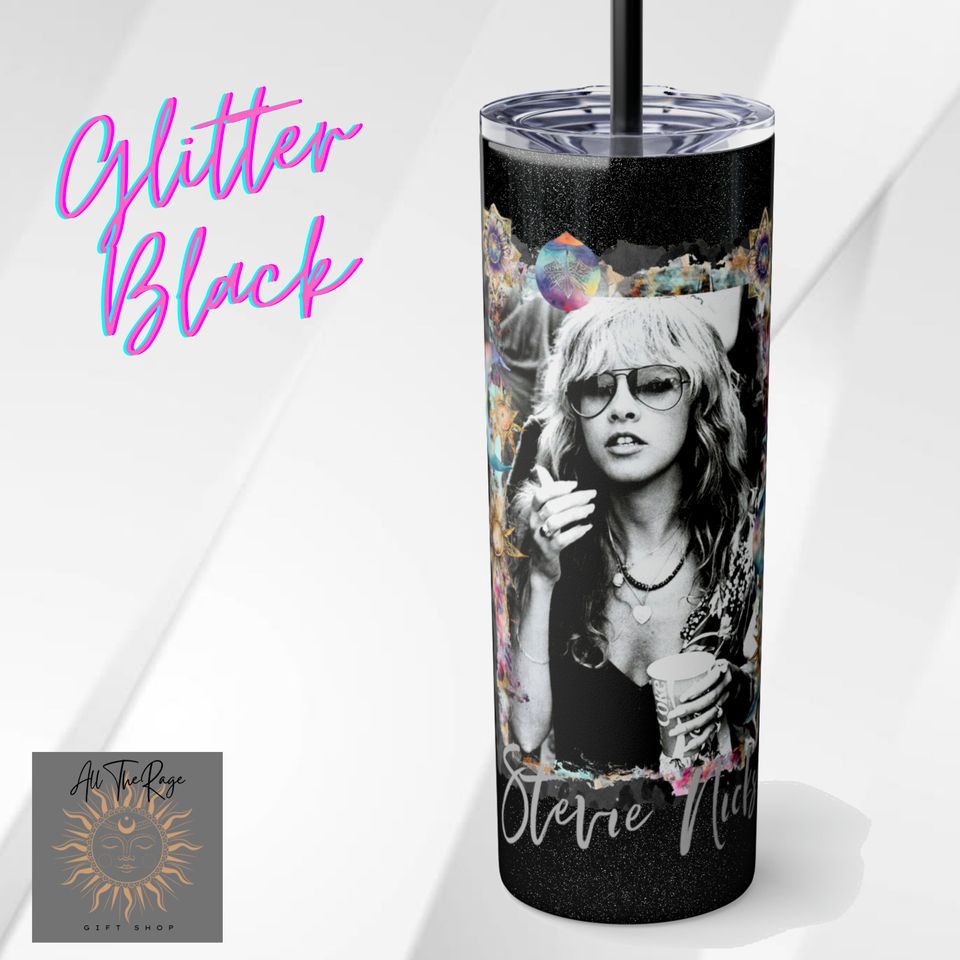 Stevie Nicks Tumbler with Lid and Straw 20oz