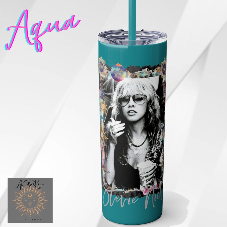 Stevie Nicks Tumbler with Lid and Straw 20oz
