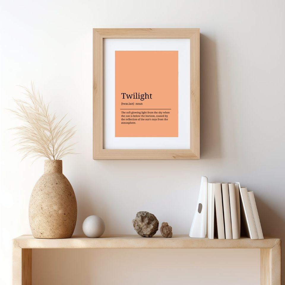 Twilight Definition Print Art  Twilight Coordinates