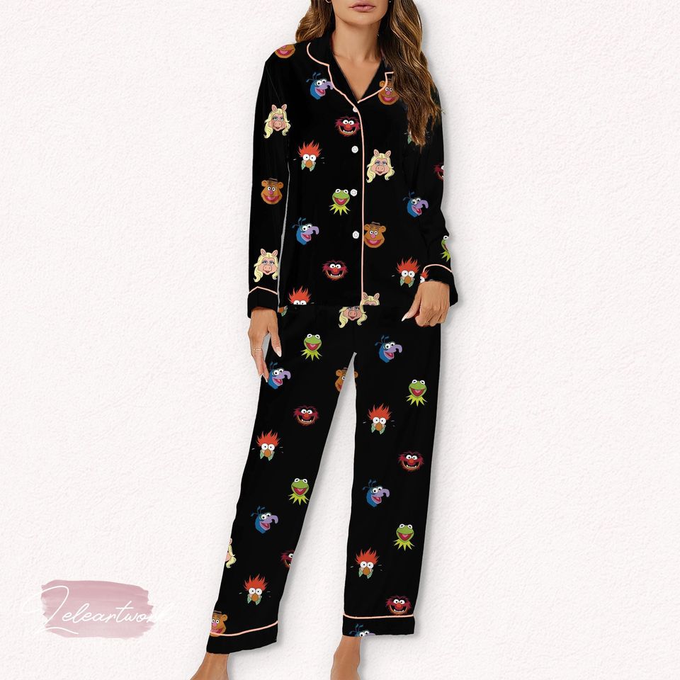 Muppet Set  Cute Pajamas Featuring Kermit, Miss Piggy, Animal & More