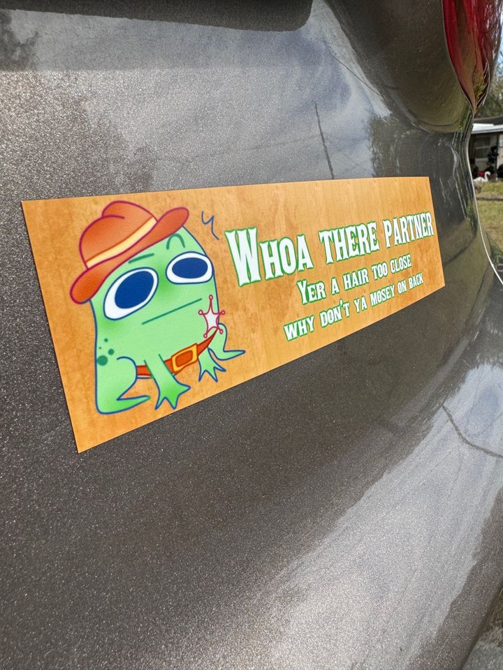 Whoa There Partner! Car Bumper Magnet