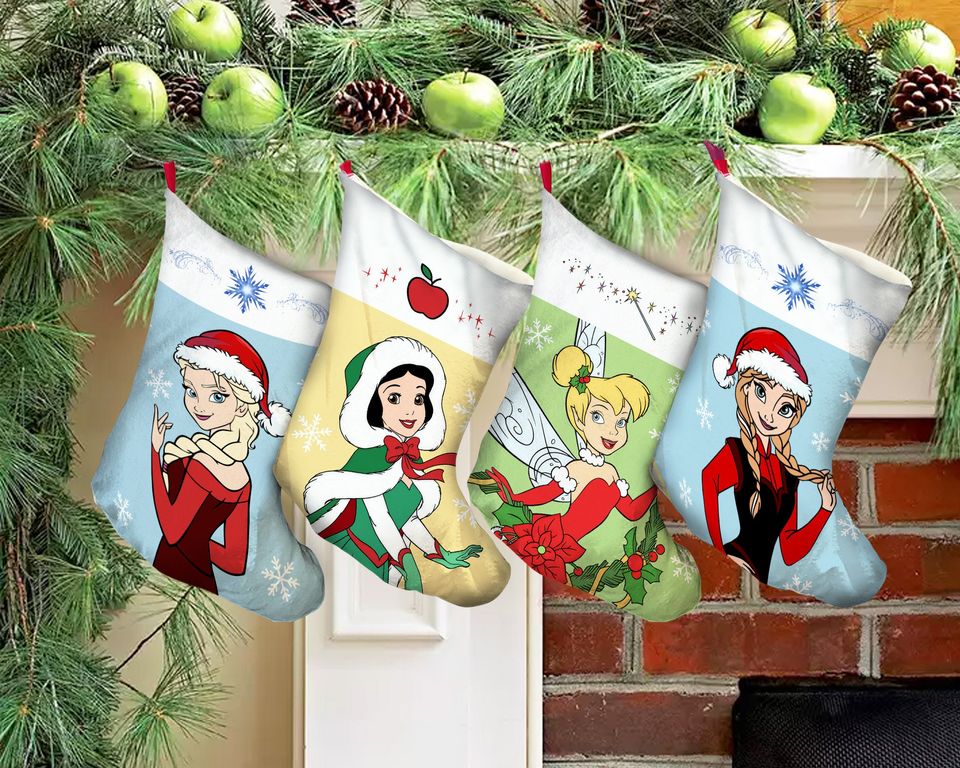 Disney Princess Christmas Stocking, Elsa Stocking, Anna Stocking
