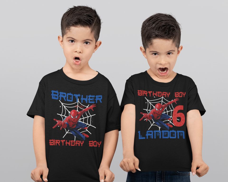 Spiderman Shirt, Spiderman Birthday Shirts