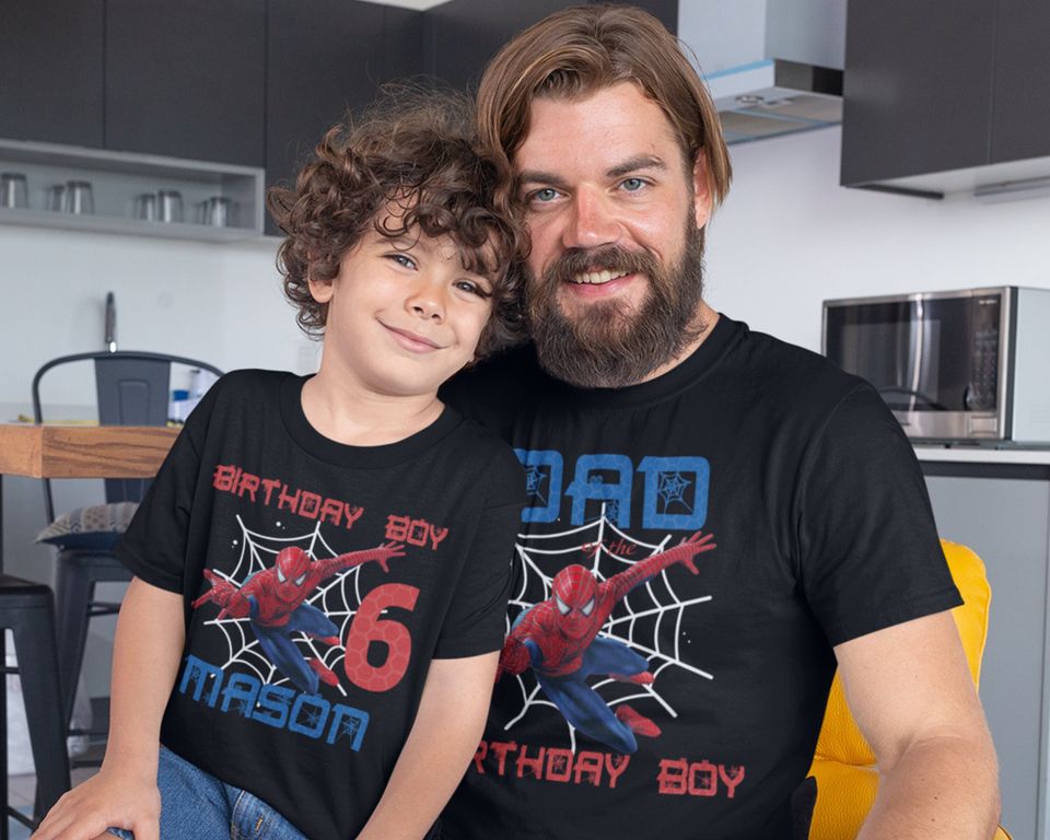Spiderman Shirt, Spiderman Birthday Shirts