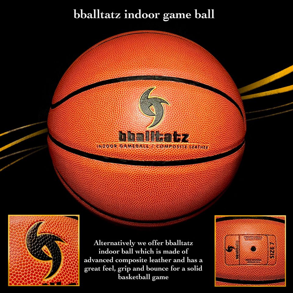 BLACK Tattoo (2 Panels) Design Customized Personalized on Basketball