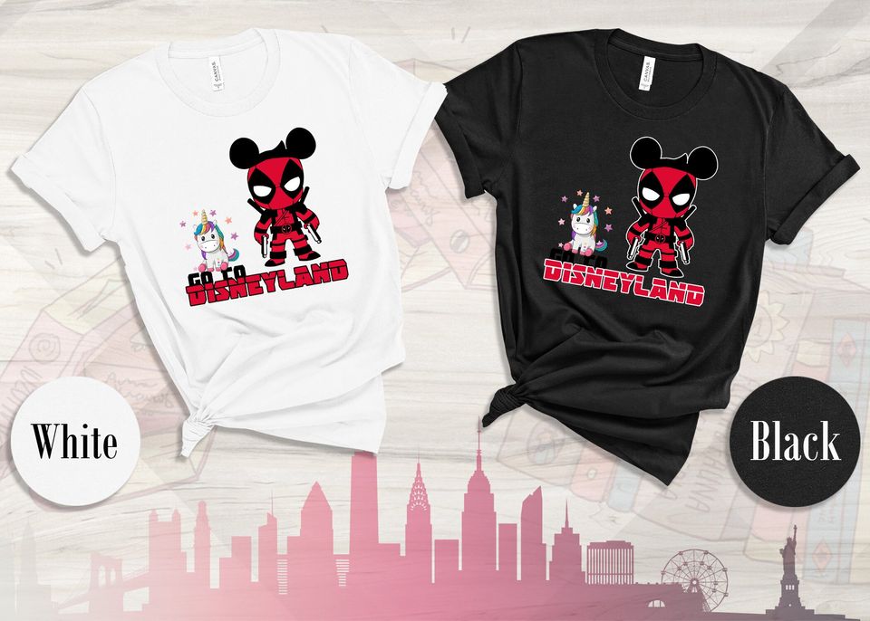 Marvel, Deadpool, Disney Couple Shirt