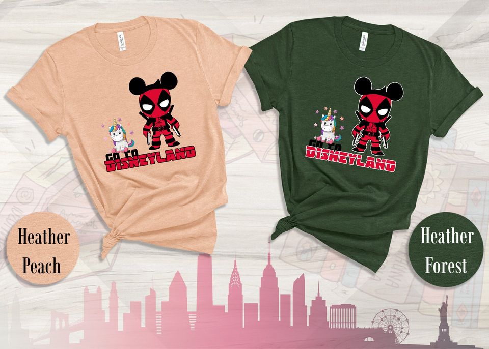 Marvel, Deadpool, Disney Couple Shirt