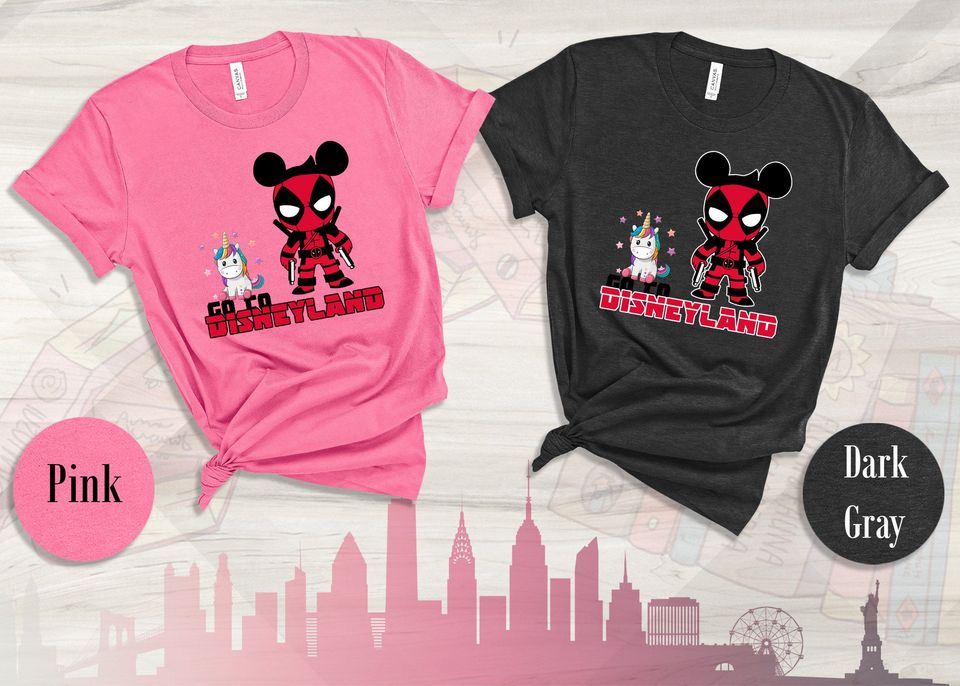 Marvel, Deadpool, Disney Couple Shirt