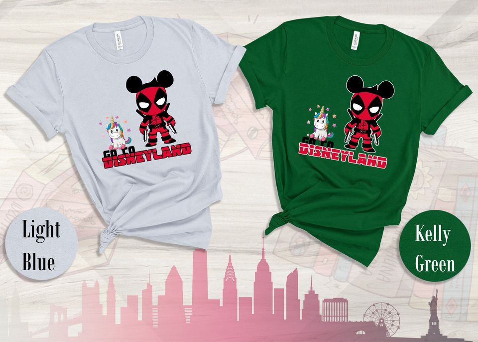 Marvel, Deadpool, Disney Couple Shirt