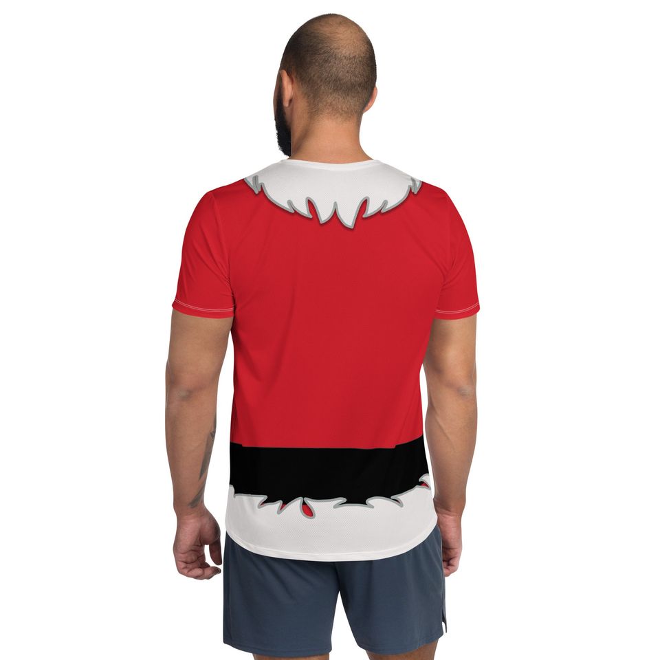 Santa Men's T-shirt – Fun Cartoon Casual Graphic Tee for Adults