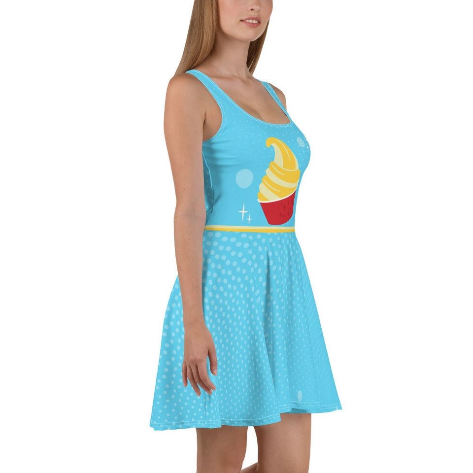 Pineapple Ice Cream Skater Dress