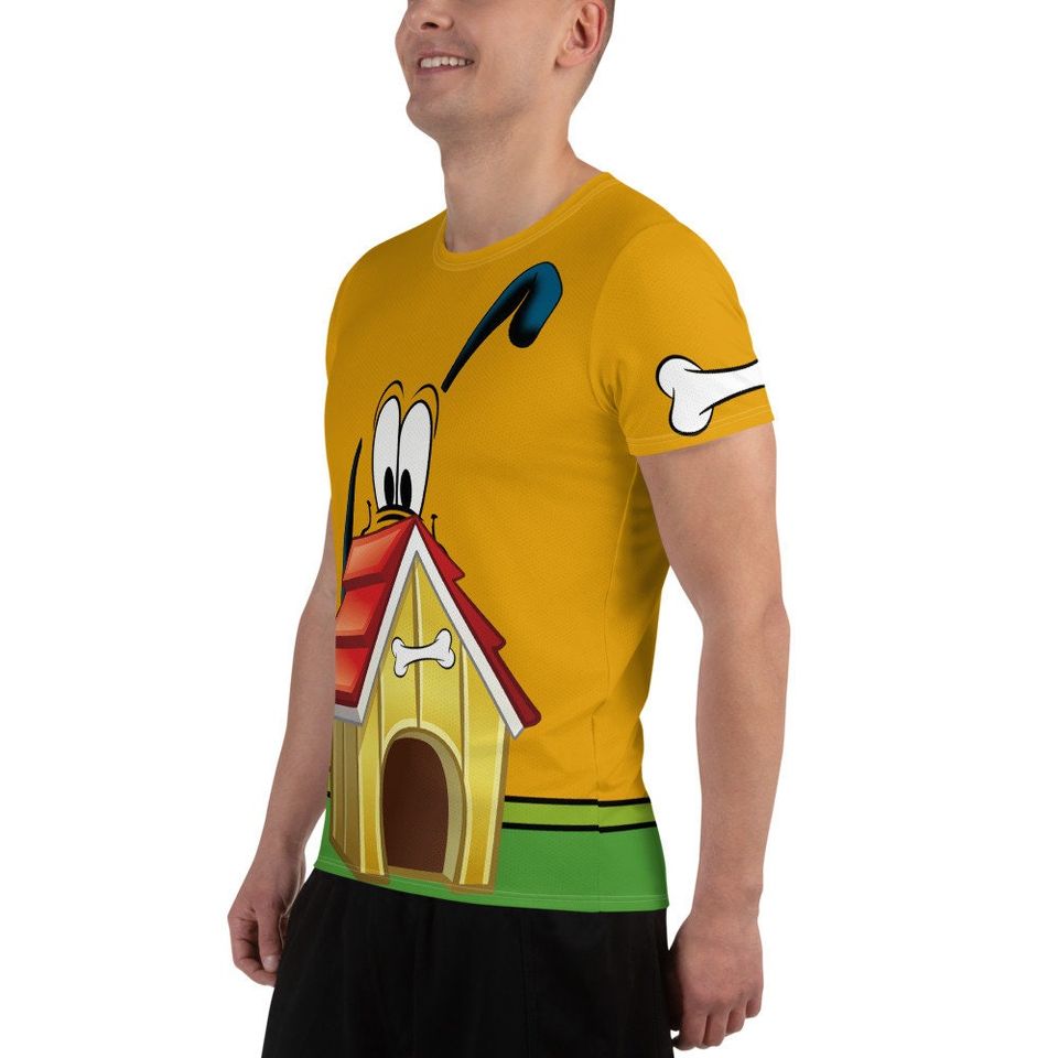 Pet Dog Men's T-shirt – Fun Cartoon Casual Graphic Tee for Adults