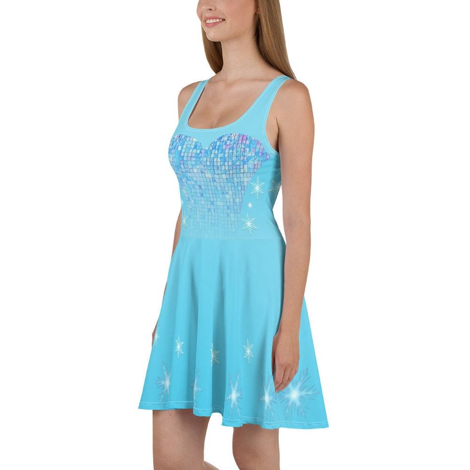 Elsa Inspired Skater Dress