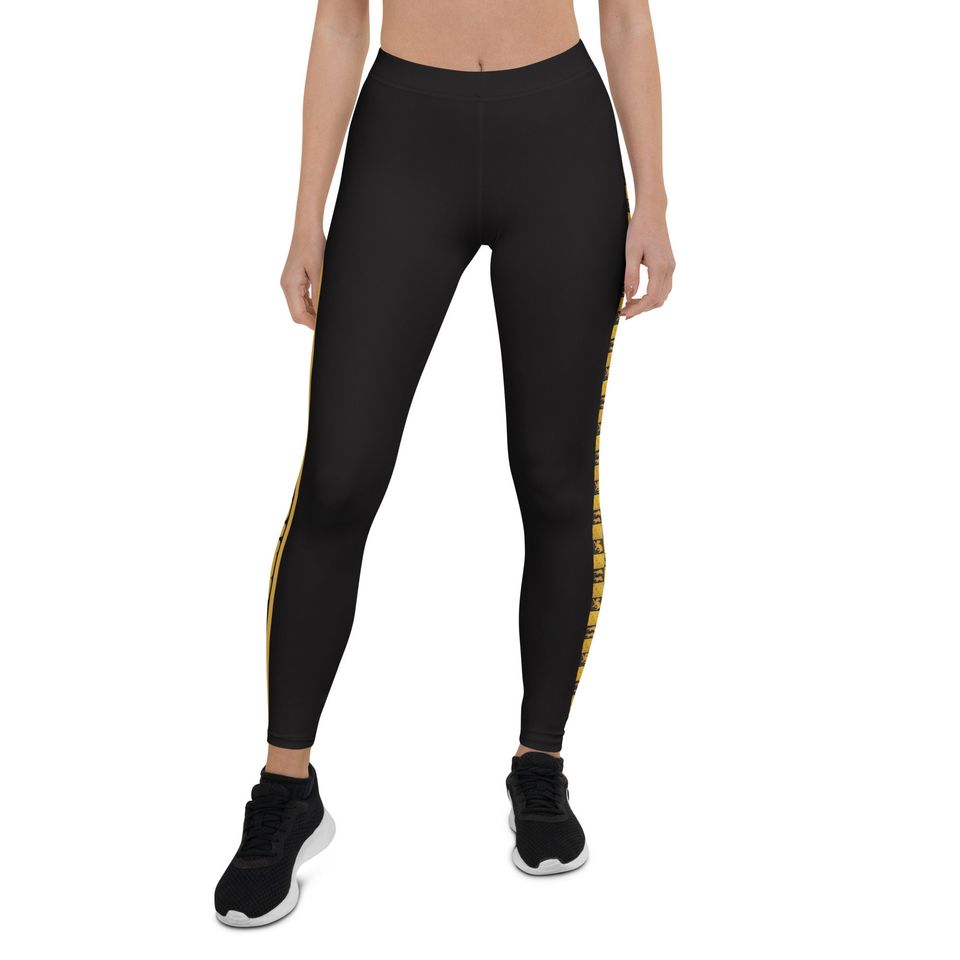 Yellow House Leggings – Comfortable High Waist Yoga Pants for Women