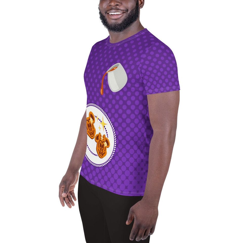 Mickey Waffle Men's T-shirt – Fun Cartoon Casual Graphic Tee for Adults
