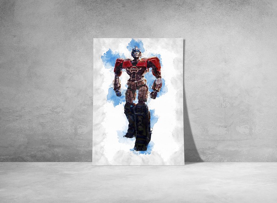 OPTIMUS PRIME POSTER - Transformers One Poster - Watercolor Art