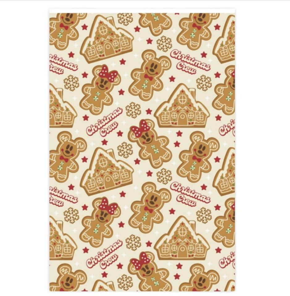 Disney Gingerbread Wrapping Paper