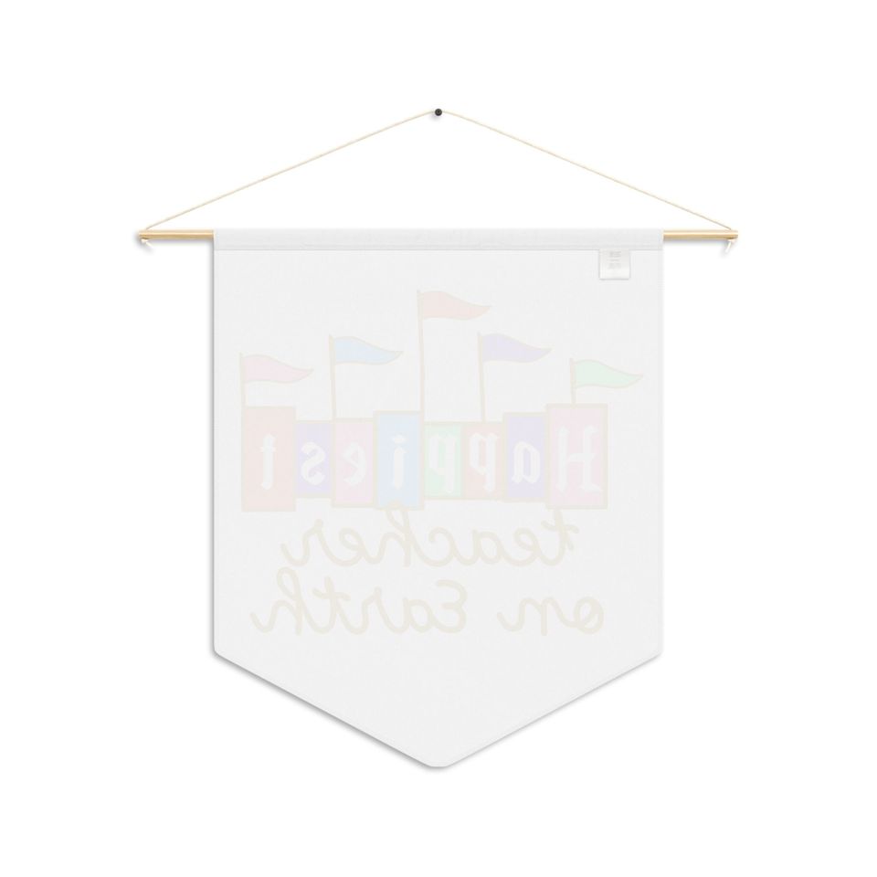 Happiest Teacher on Earth Wall Pennant | Disney Wall Decor | Disney Magic Wall Hanging