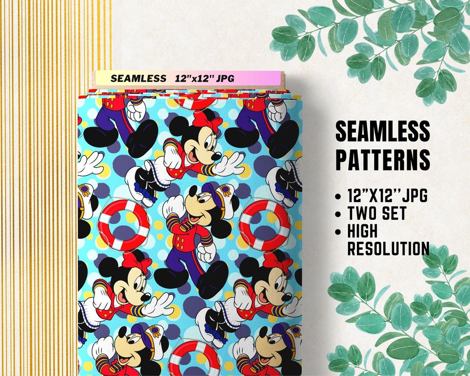 Mickey Cruise Disney Wrapping Paper