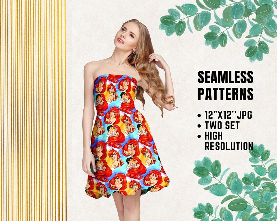 Little Mermaid Disney Wrapping Paper