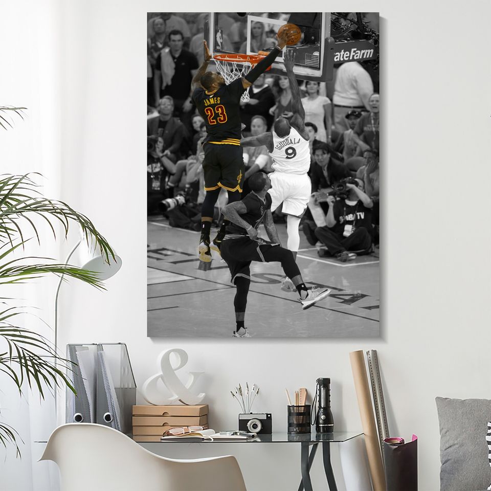 Lebron James Block Poster