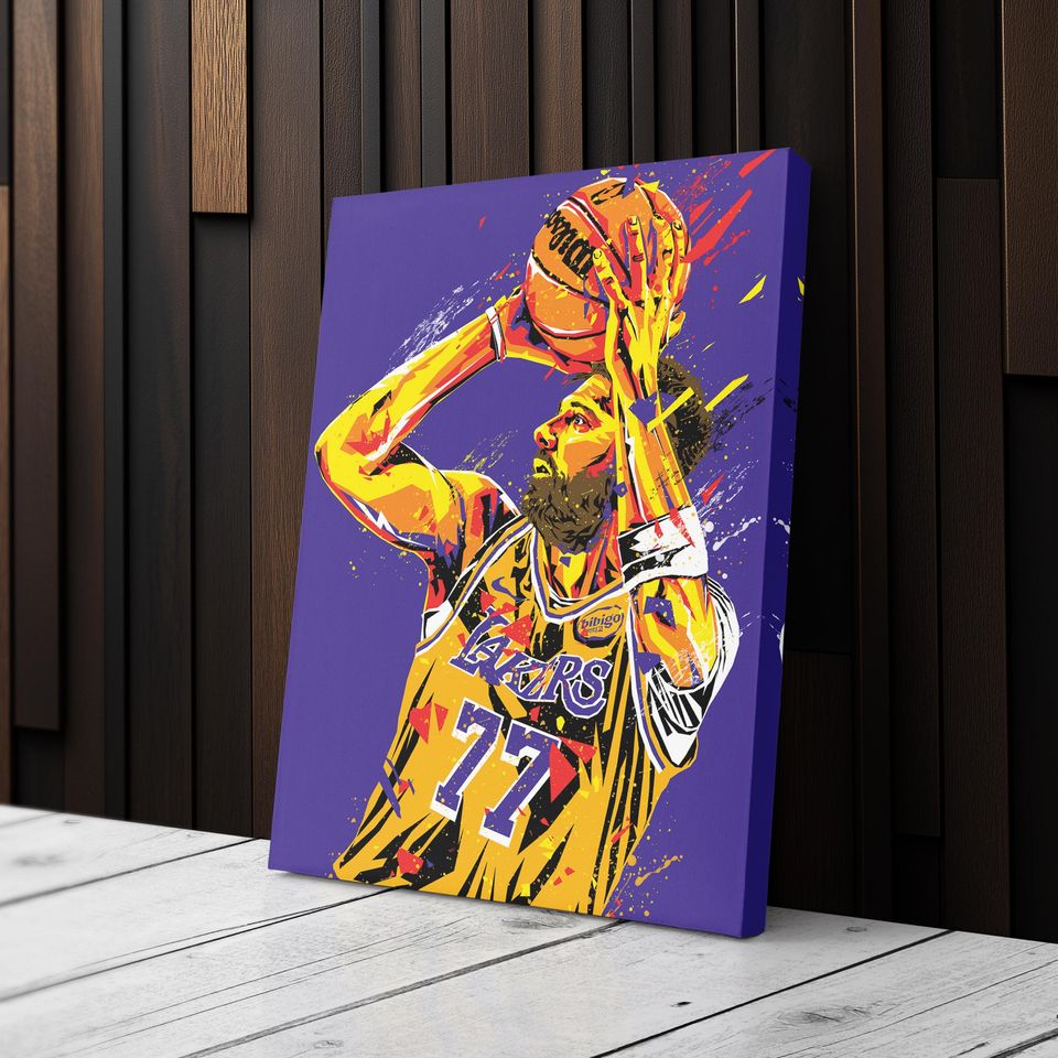 Luka Doncic Pop Art Canvas Print  Los Angeles Lakers Wall Decor  NBA Gift for Basketball Fans, Game Room or Man Cave