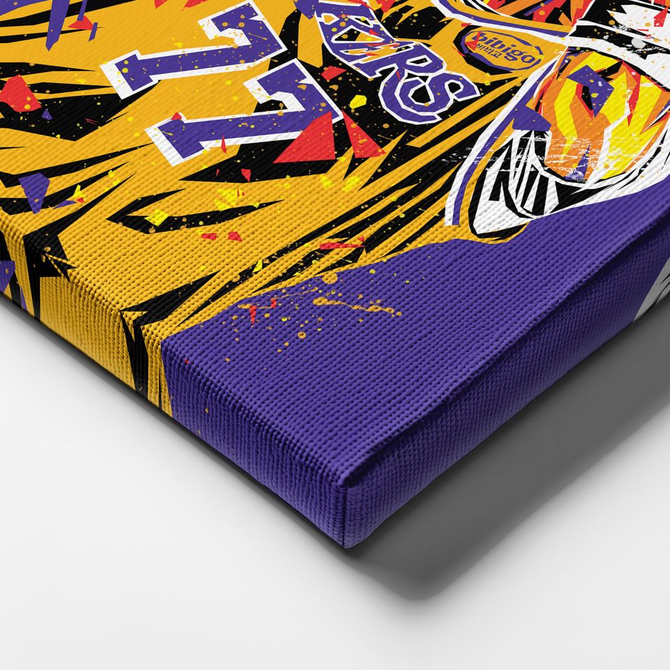 Luka Doncic Pop Art Canvas Print  Los Angeles Lakers Wall Decor  NBA Gift for Basketball Fans, Game Room or Man Cave