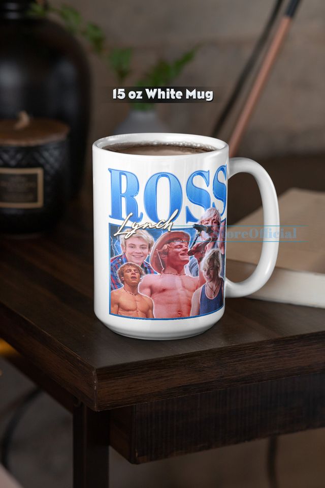 ROSS LYNCH Coffee Mug, Ross Lynch Tea Mug, Ross Lynch Drinkware, Ross Lynch Mug, Ross Lynch Merch Gift, Ross Shor Lynch Print Mugs