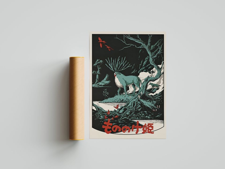 Princess Mononoke Vintage Poster