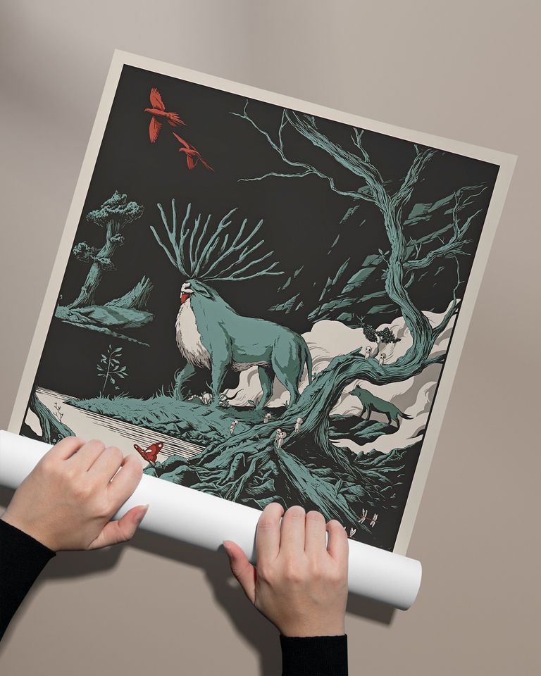 Princess Mononoke Vintage Poster