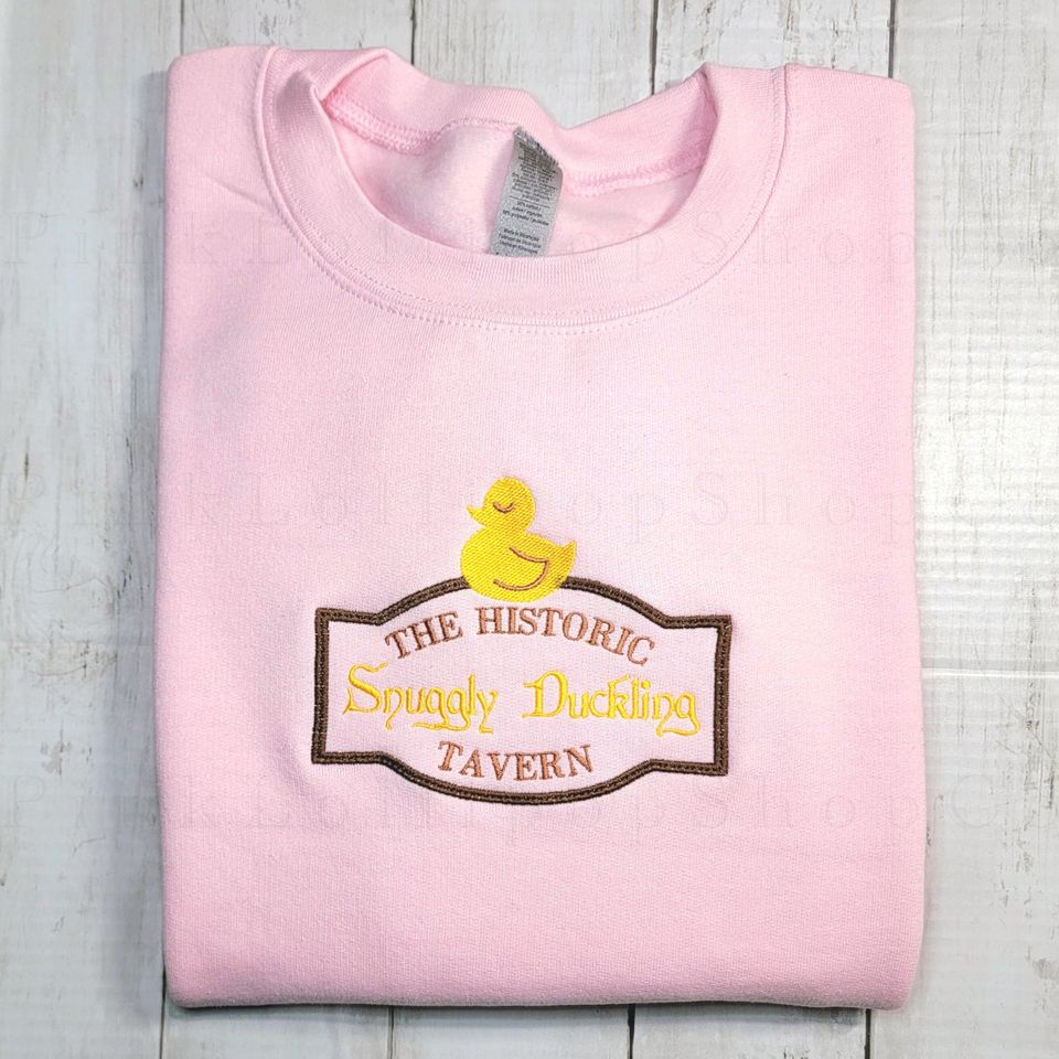 Snuggly Duckling Sweatshirt, Rapunzel Embroidered Crewneck