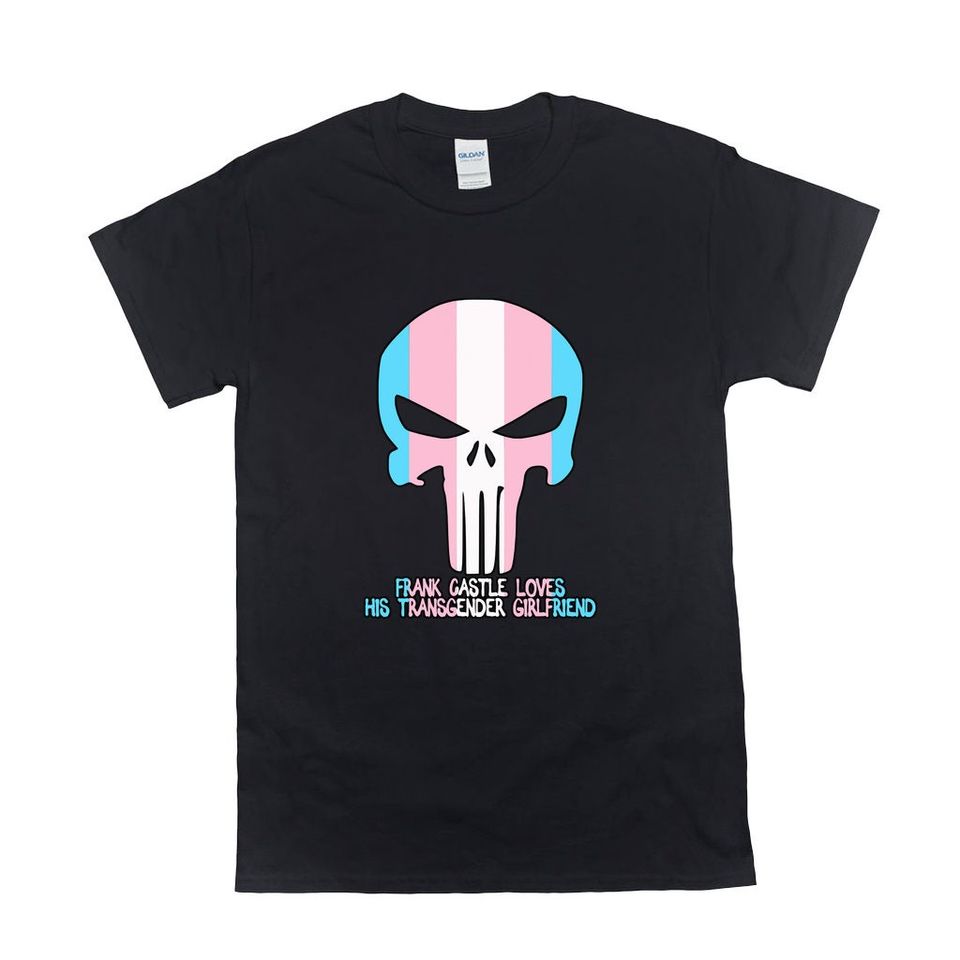 Parody Punisher Skull Trans Rights Shirt