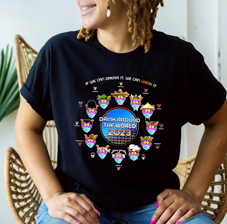 Disney Drinking Around The World 2023 Shirt | Figment Drinking Team Shirt