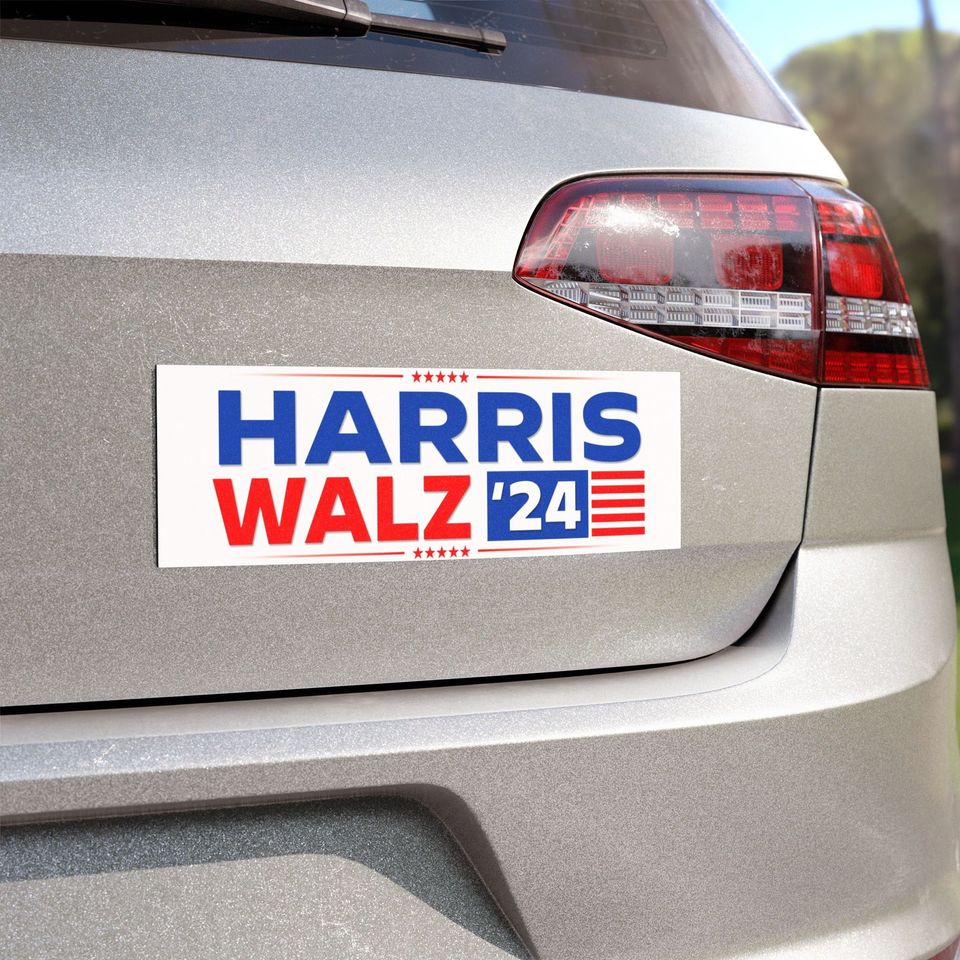 Harris Walz Car Magnet, Harris Walz Bumper Magnet