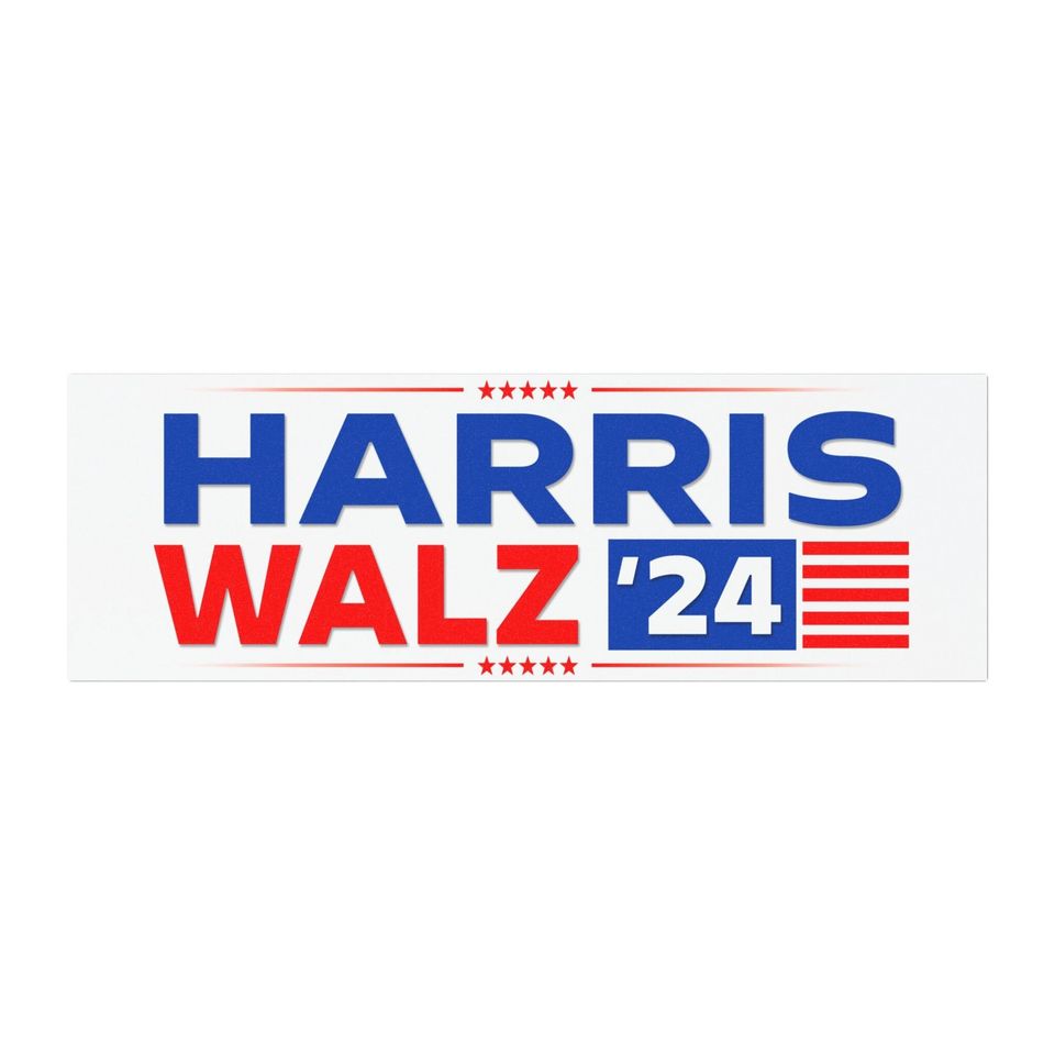 Harris Walz Car Magnet, Harris Walz Bumper Magnet