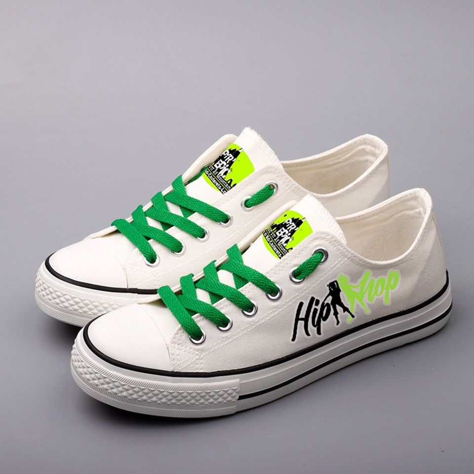 Women’s Low Top Canvas Sneakers, Hip Hop Old School Rap Shoes