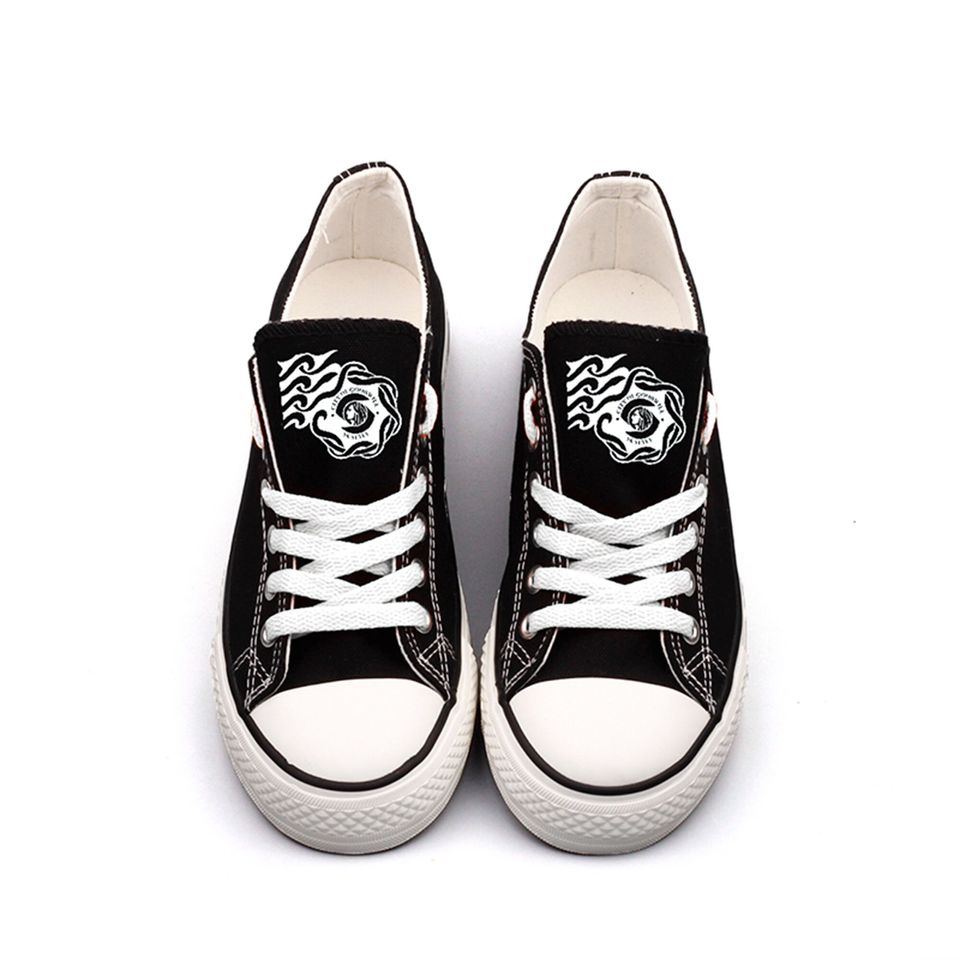 Washington D.C. Canvas Sneakers: Patriotic Low Top Tennis Shoes