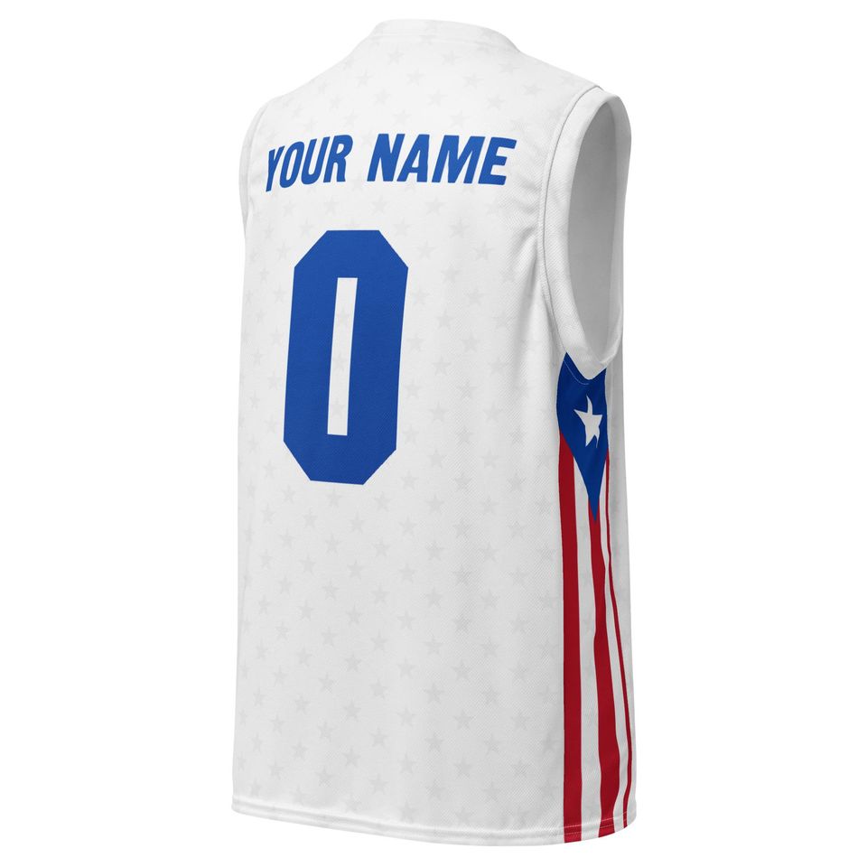 Puerto Rico Ultra White Stars 2025 Basketball Jersey