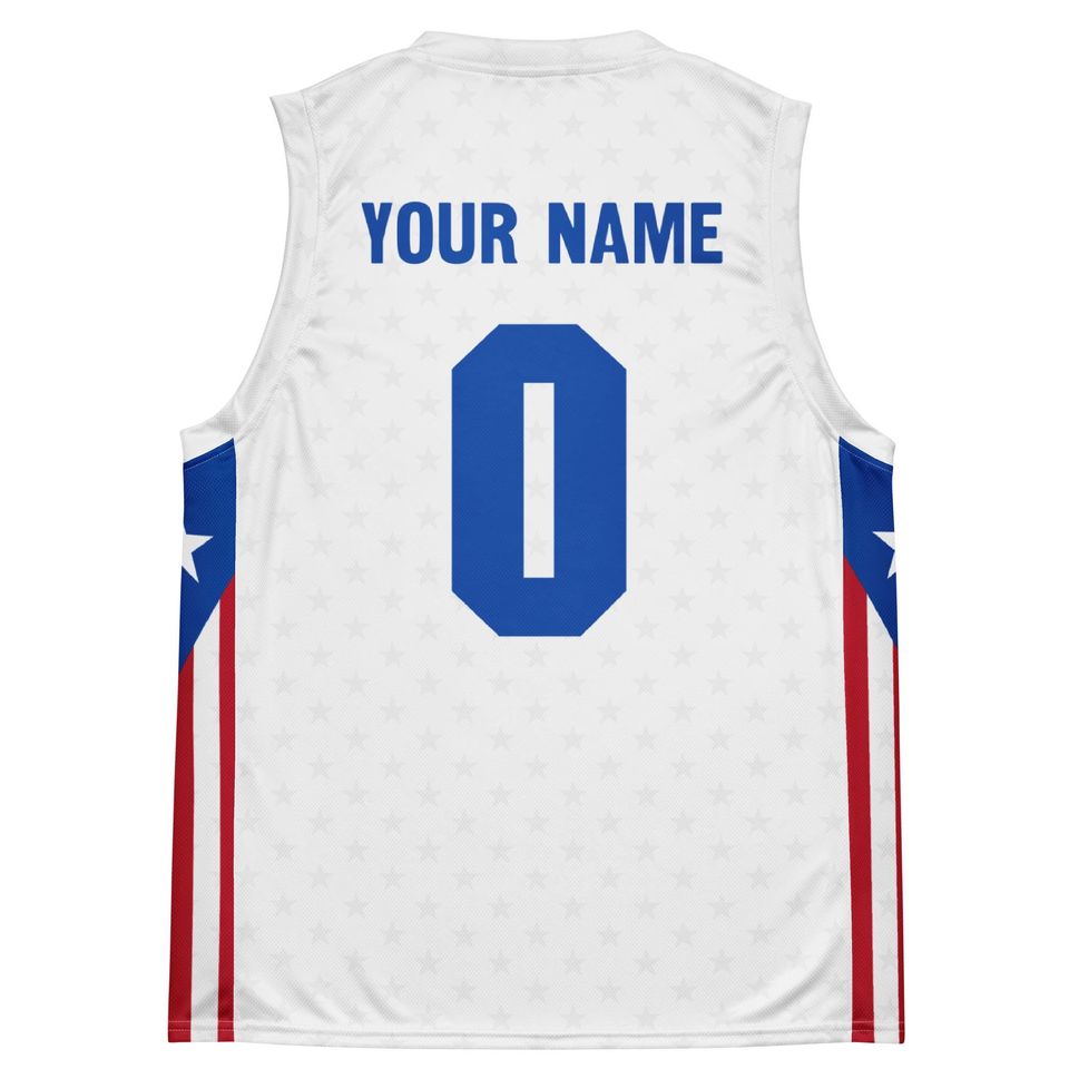 Puerto Rico Ultra White Stars 2025 Basketball Jersey