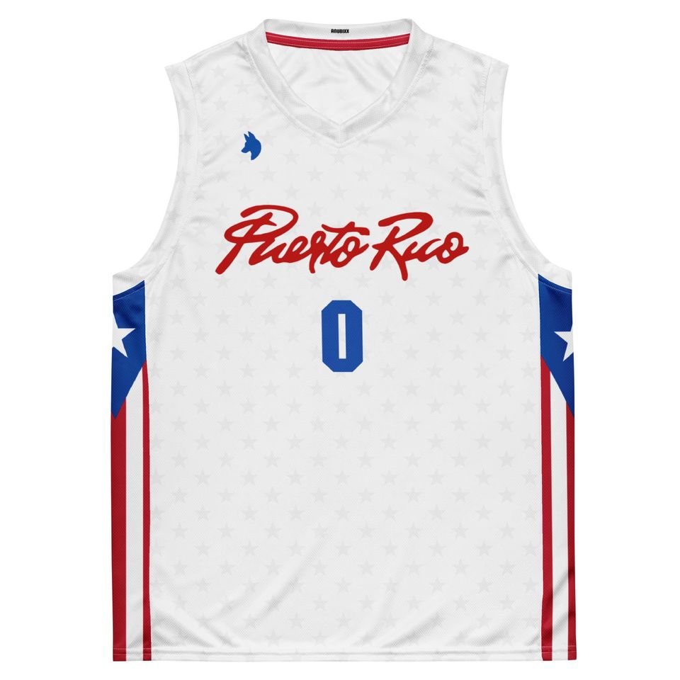 Puerto Rico Ultra White Stars 2025 Basketball Jersey