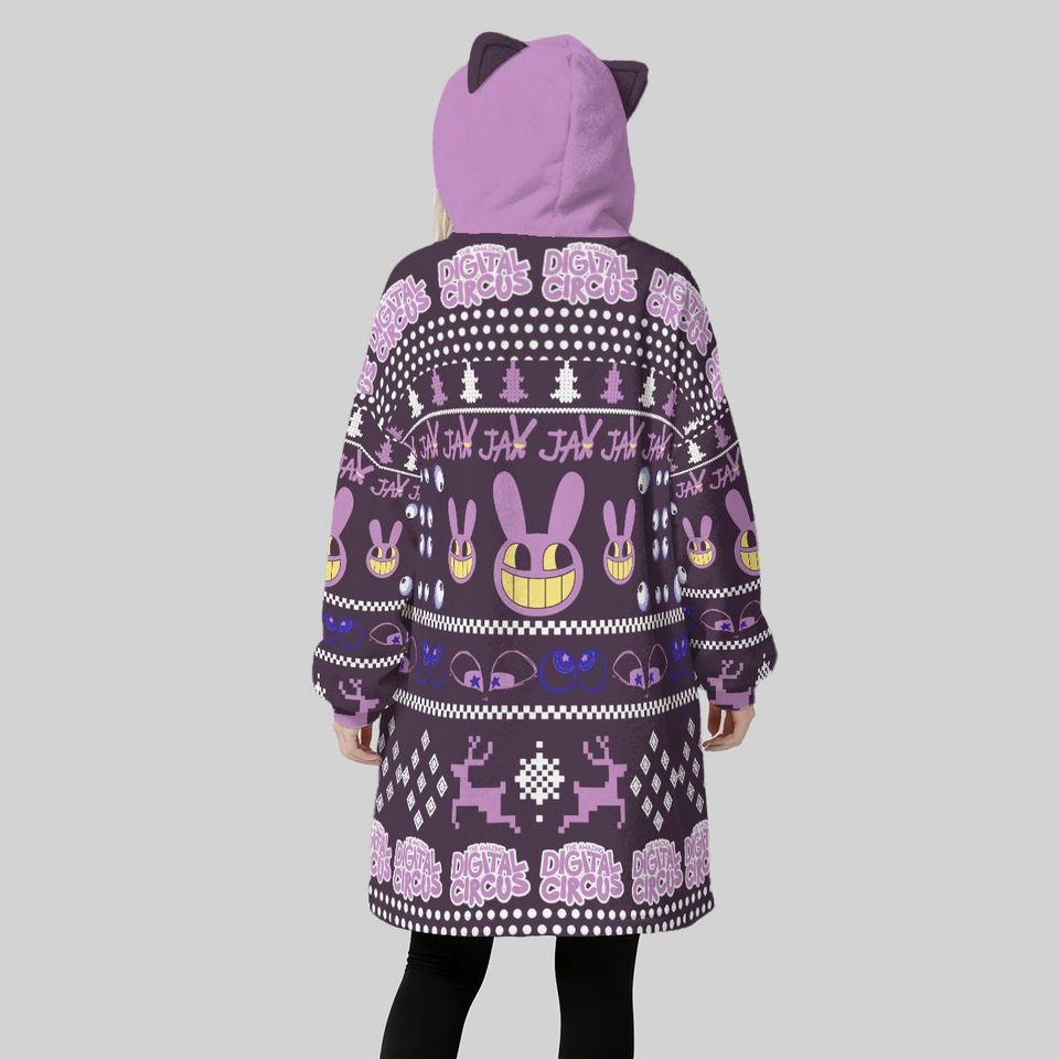 Jax Oversized Hoodie Blanket: Kawaii Anime TADC Cosplay - Unisex Streetwear Gift