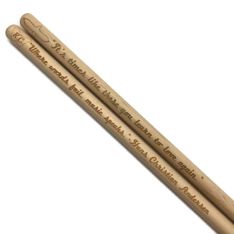 Personalized Engraved Drumsticks
